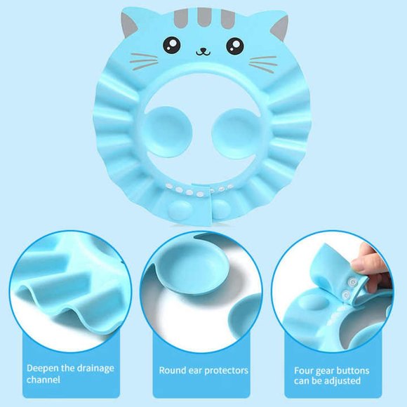 Adjustable Shower Cap for Kids with Ear Protection - Picture 3 of 10